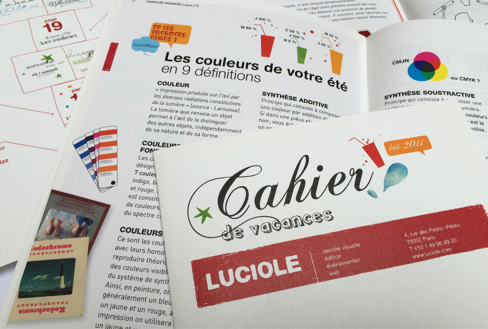 Cahier de Vacances - LUCIOLE