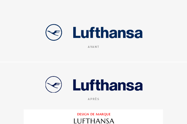 Lufthansa - design de marque - blog LUCIOLE